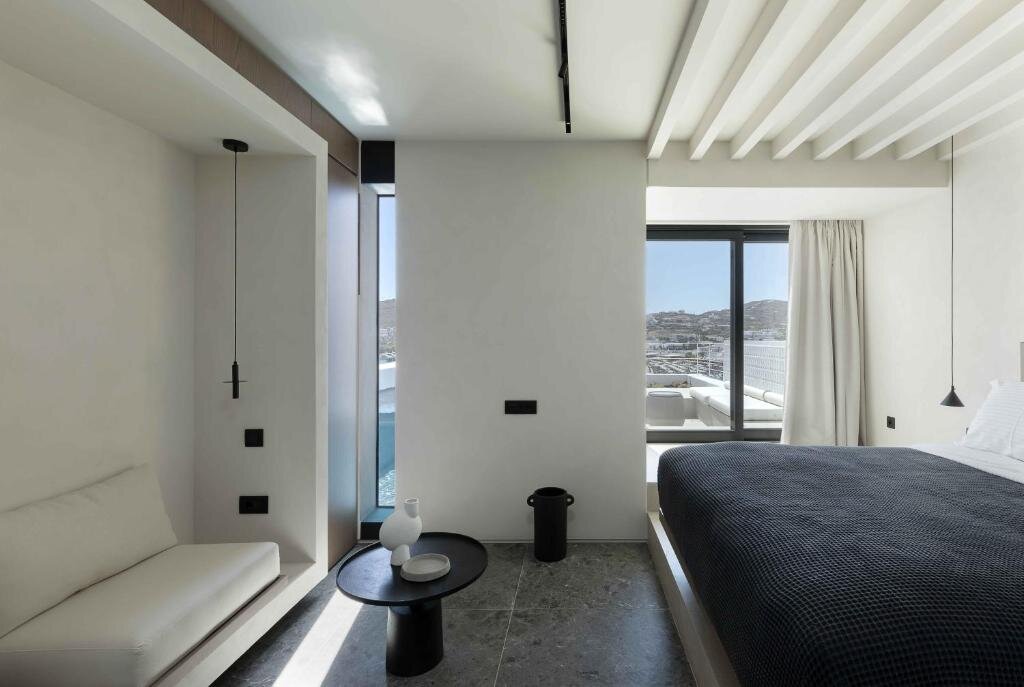 Habitación De lujo CUBIC Mykonos Seafront Design Suites