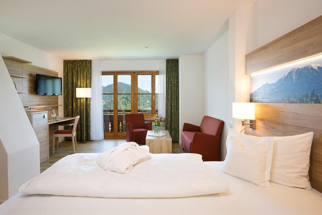 Confort double chambre avec balcon et Vue montagne Ringhotel Nebelhornblick