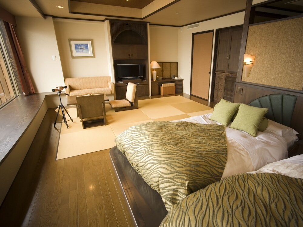 Standard Zimmer mit Balkon und mit Seeblick Lake Saroma Tsuruga Resort