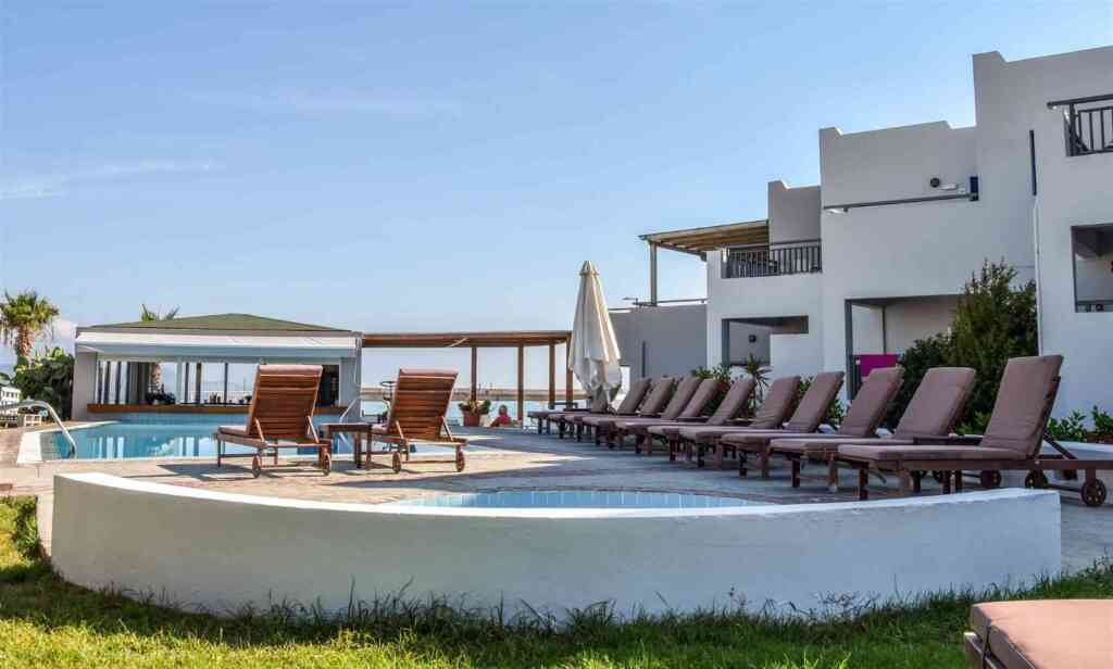 Blue Sky Beach (Crete) Gournes Pediados, Greece. Book hotel Blue Sky ...