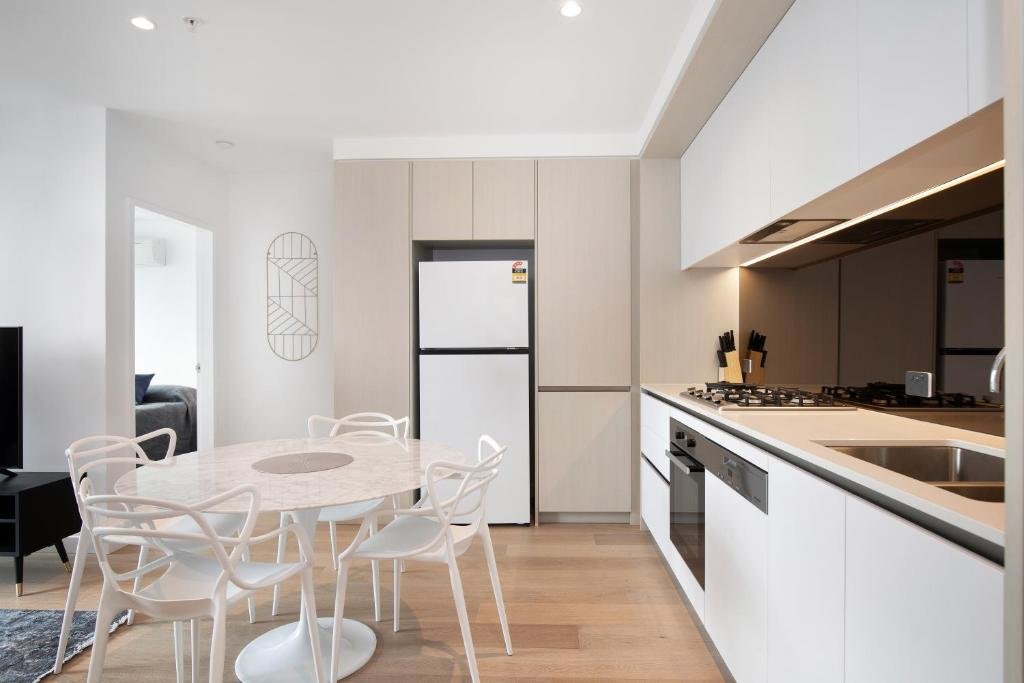 Apartment 2 Schlafzimmer mit Stadtblick Orange Stay at Melbourne Quarter