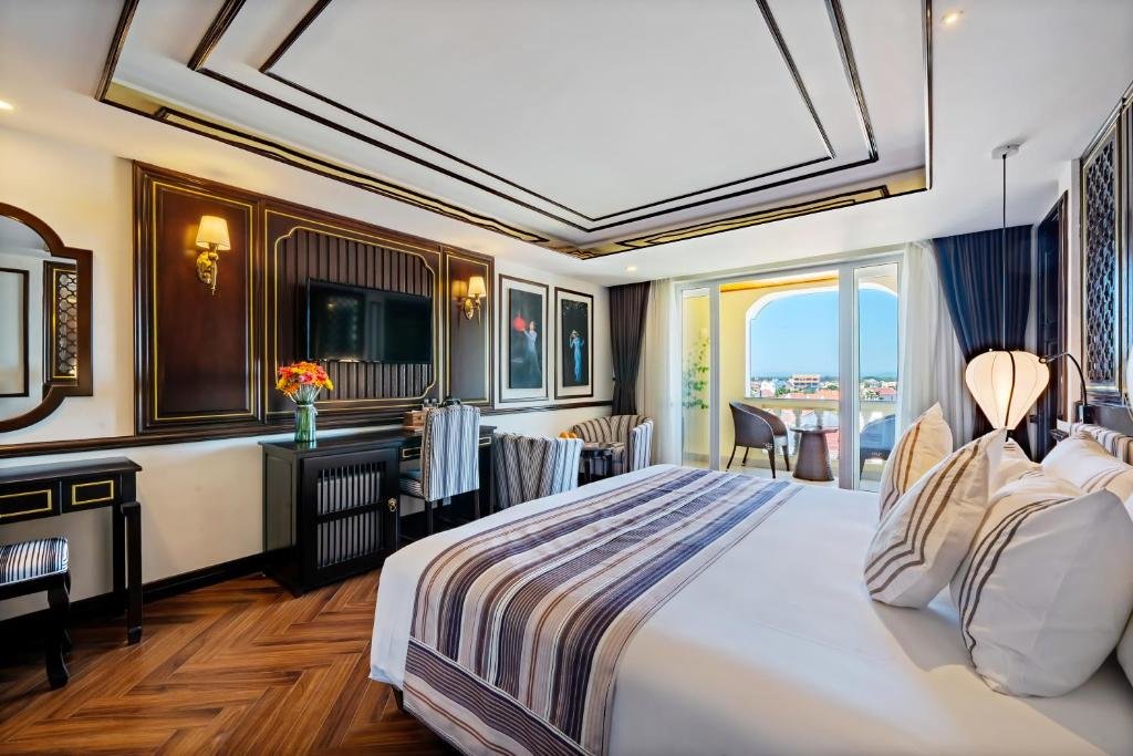 Deluxe double chambre avec balcon et Vue jardin Le Pavillon Hoi An Luxury Resort & Spa