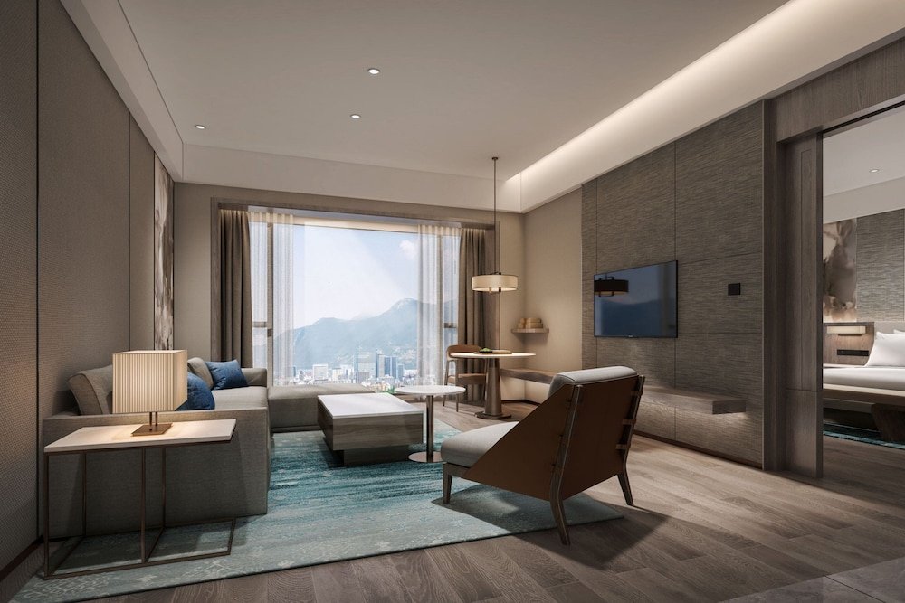 Deluxe Suite 1 Schlafzimmer mit Stadtblick Courtyard By Marriott Jiuzhaigou