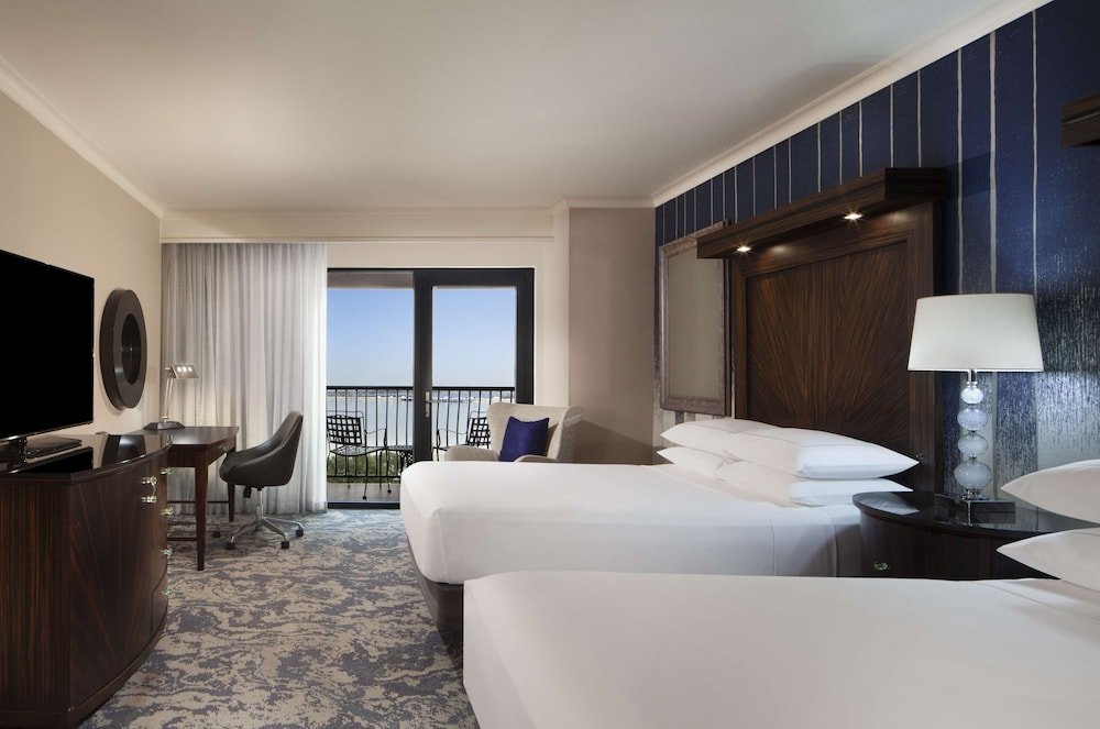 Standard quadruple chambre avec balcon et Avec vue Hilton Dallas/Rockwall Lakefront Hotel