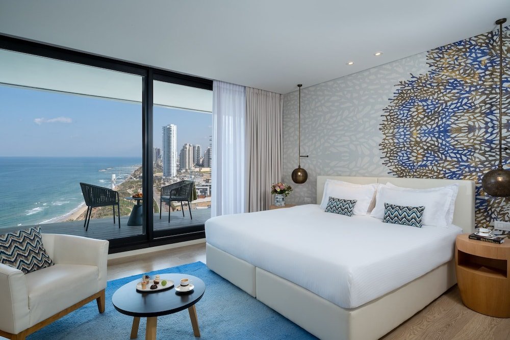 Premium double chambre avec balcon et Vue mer Vert Lagoon Netanya By AFI Hotels