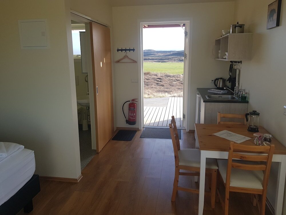 Двухместная студия с видом на горы Hjartarstaðir Guesthouse