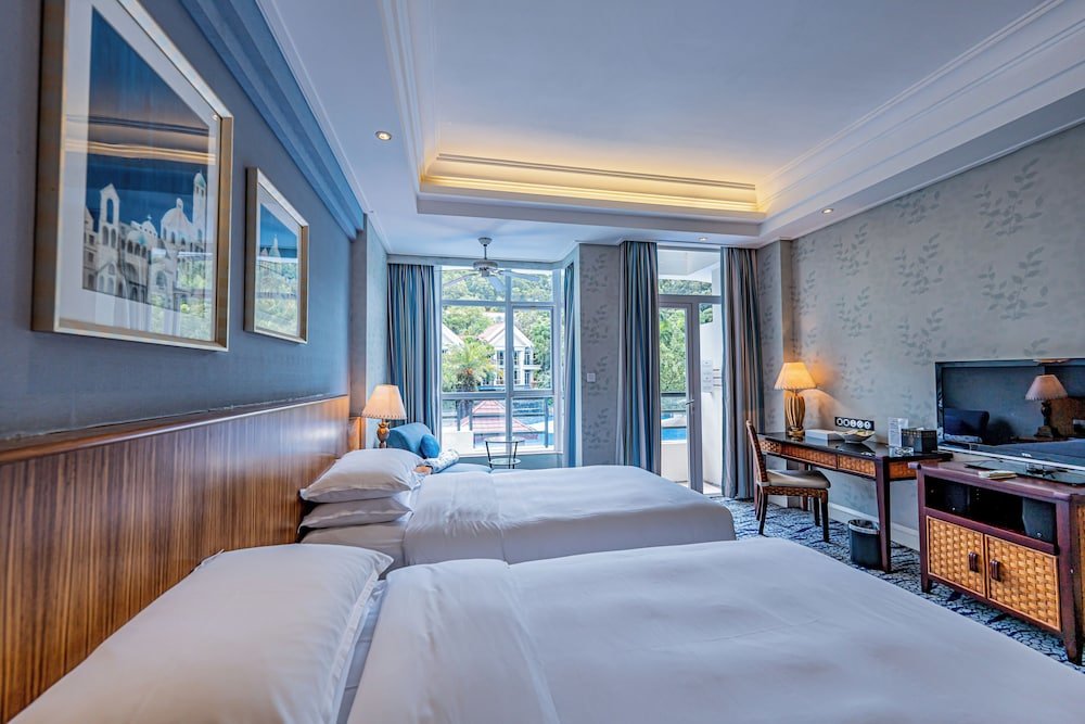 Superior Doppel Zimmer mit Balkon und mit Blick Goodview Hot Spring Hotel Tangxia