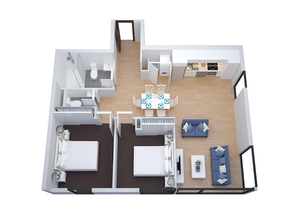 Номер Standard с 2 комнатами The Hamptons Apartments - St Kilda