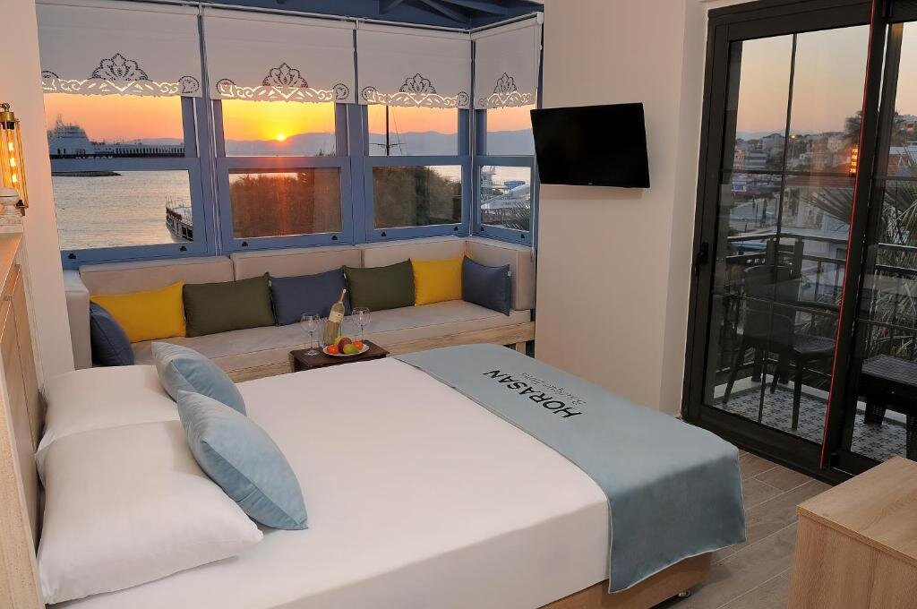 Двухместный номер Deluxe с балконом и с видом на море Horasan Boutique Hotel