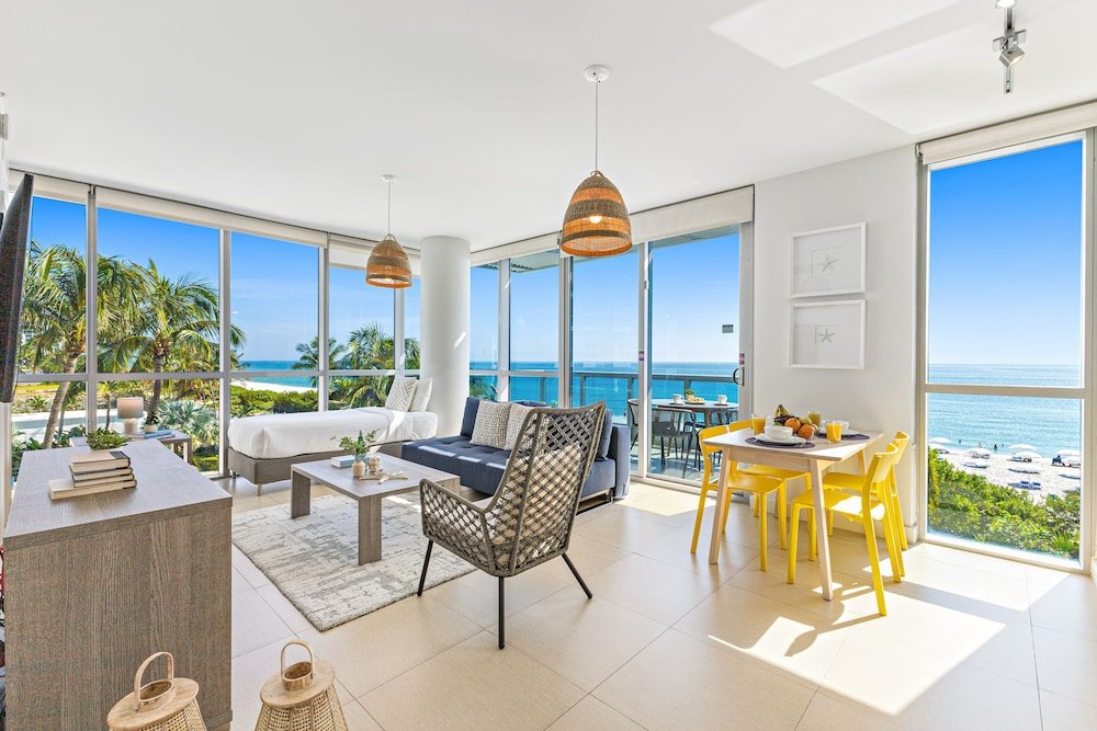 Appartamento Superior 1 camera da letto con balcone e con vista sull'oceano Dharma Home Suites Miami Beach at Monte Carlo