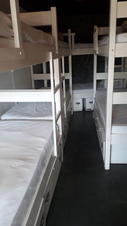 Кровать в общем номере Golfinho Hostel