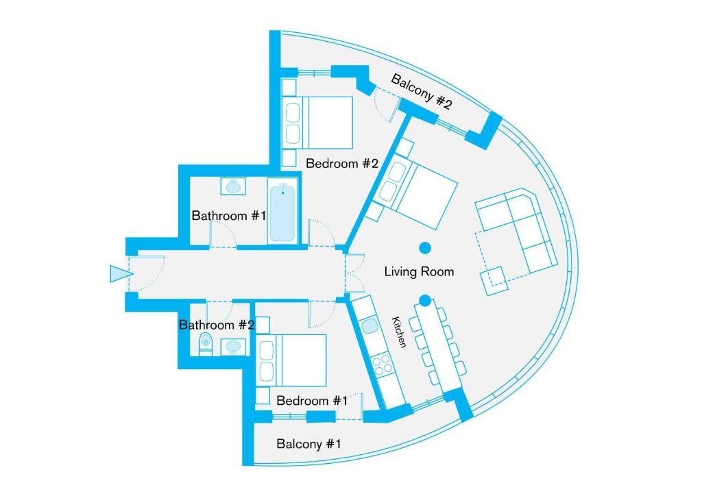 Апартаменты с 3 комнатами GreatStay Apartment - Danzigerstr