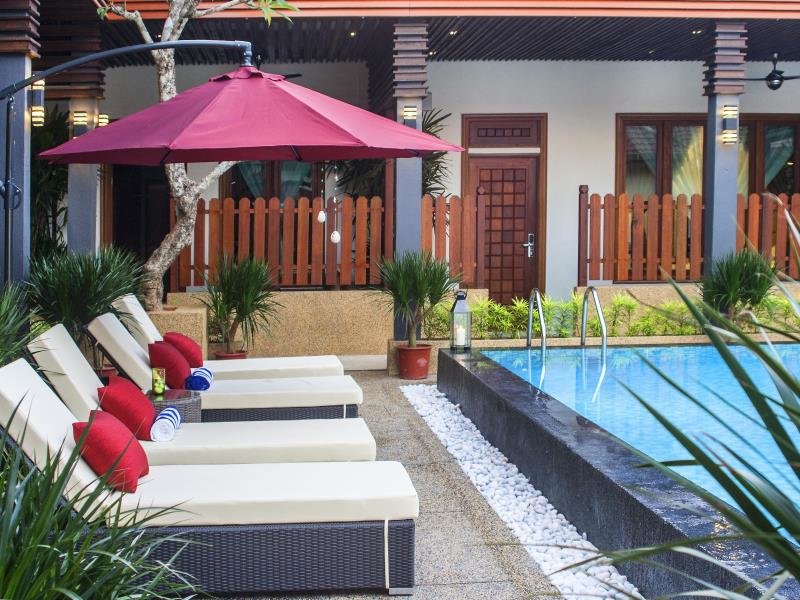 Camera Deluxe con balcone e con vista sulla piscina Telaga Terrace Boutique Resort