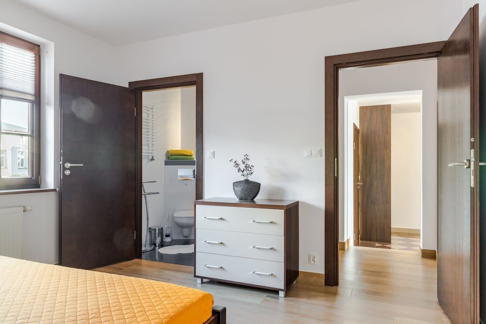 Апартаменты Deluxe с 2 комнатами Apartamenty Bałtyckie - Na Wydmie - winda, bezpłatny parking, 100m od port