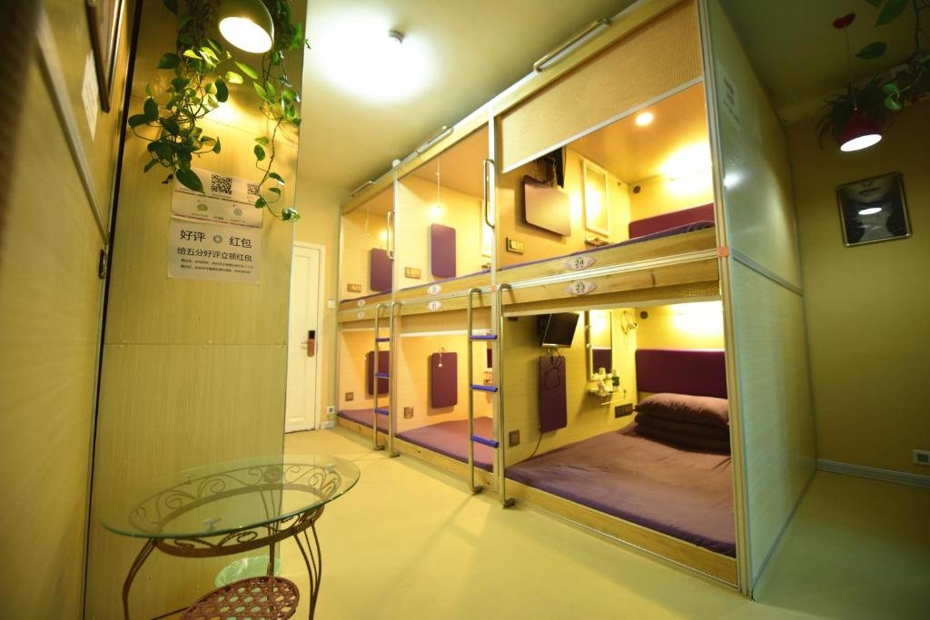 Cama en dormitorio compartido Qingting Space Capsule Hostel