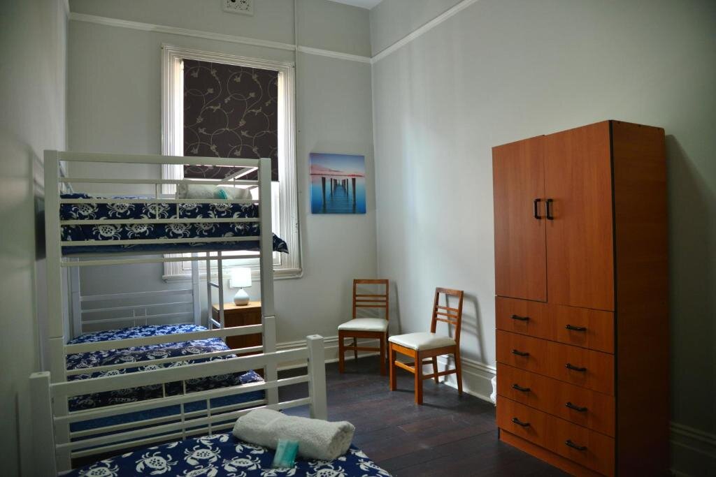 Кровать в общем номере Geraldton Backpackers