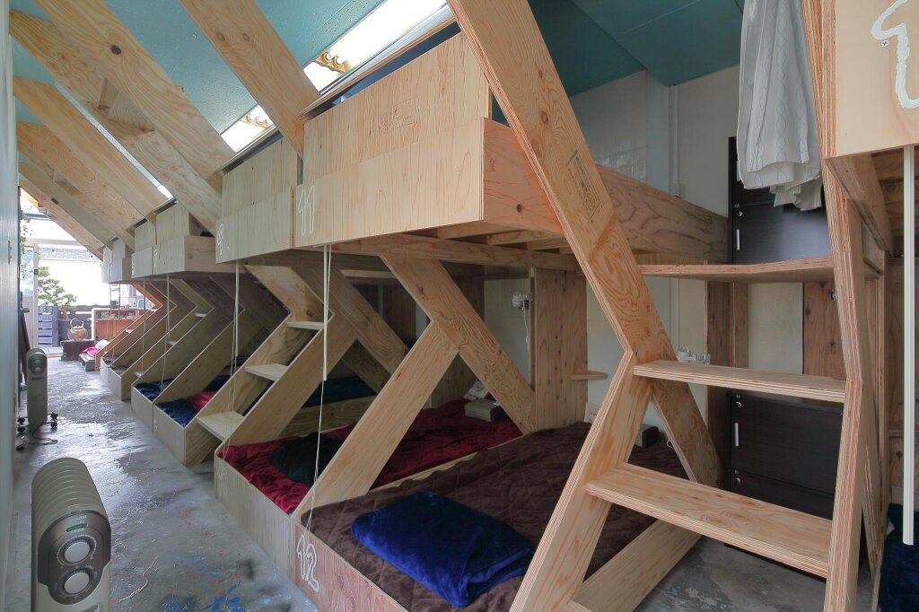 Кровать в общем номере Music Uni Street Backpacker's Hostel