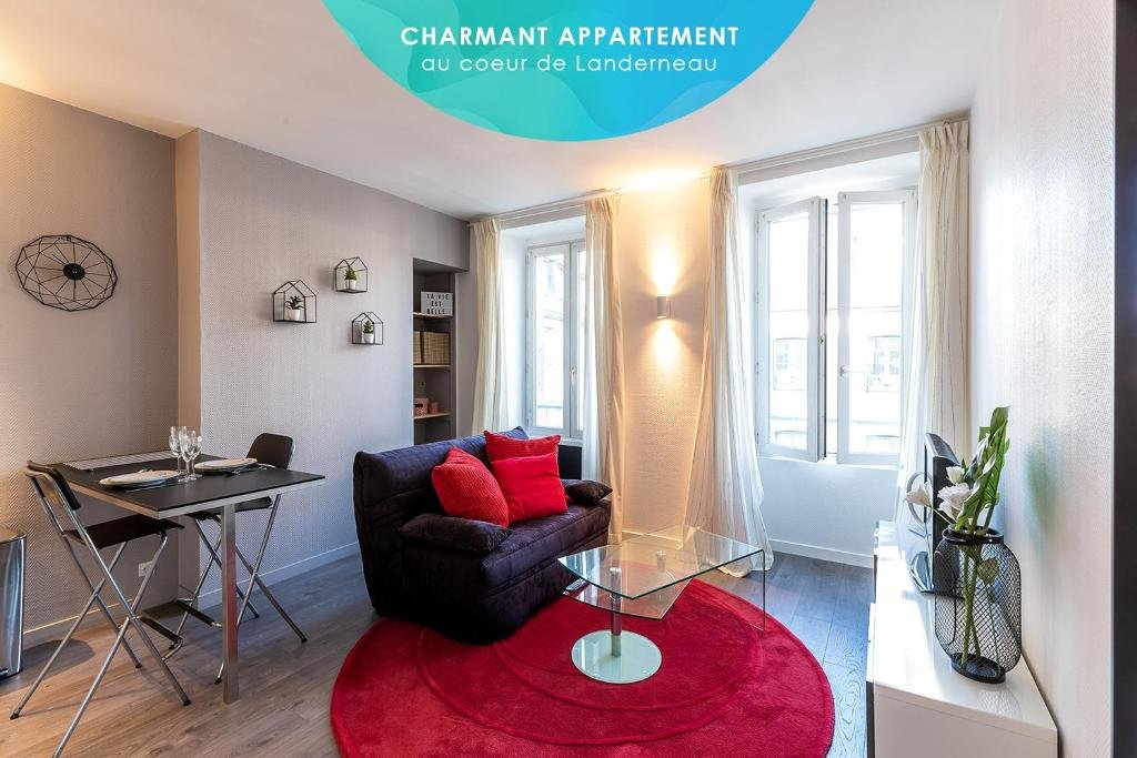 Apartamento Logis du Rohan - 38m² cosy, hypercentre Landerneau
