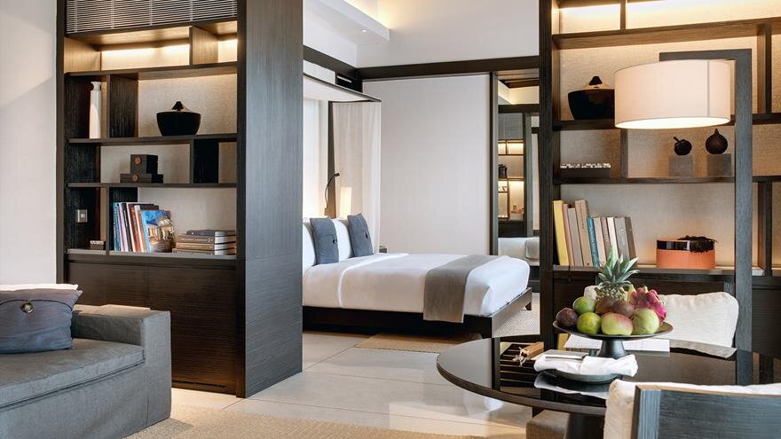 Кровать в общем номере с 6 комнатами Вилла Soori Bali