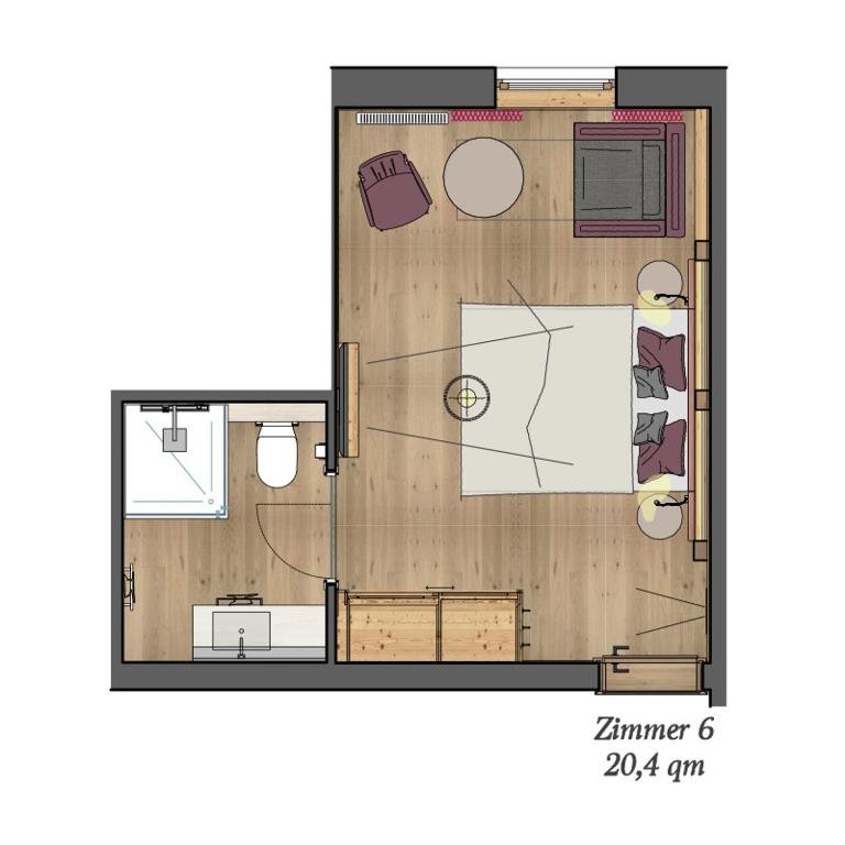 Standard Doppel Zimmer Hottererhof