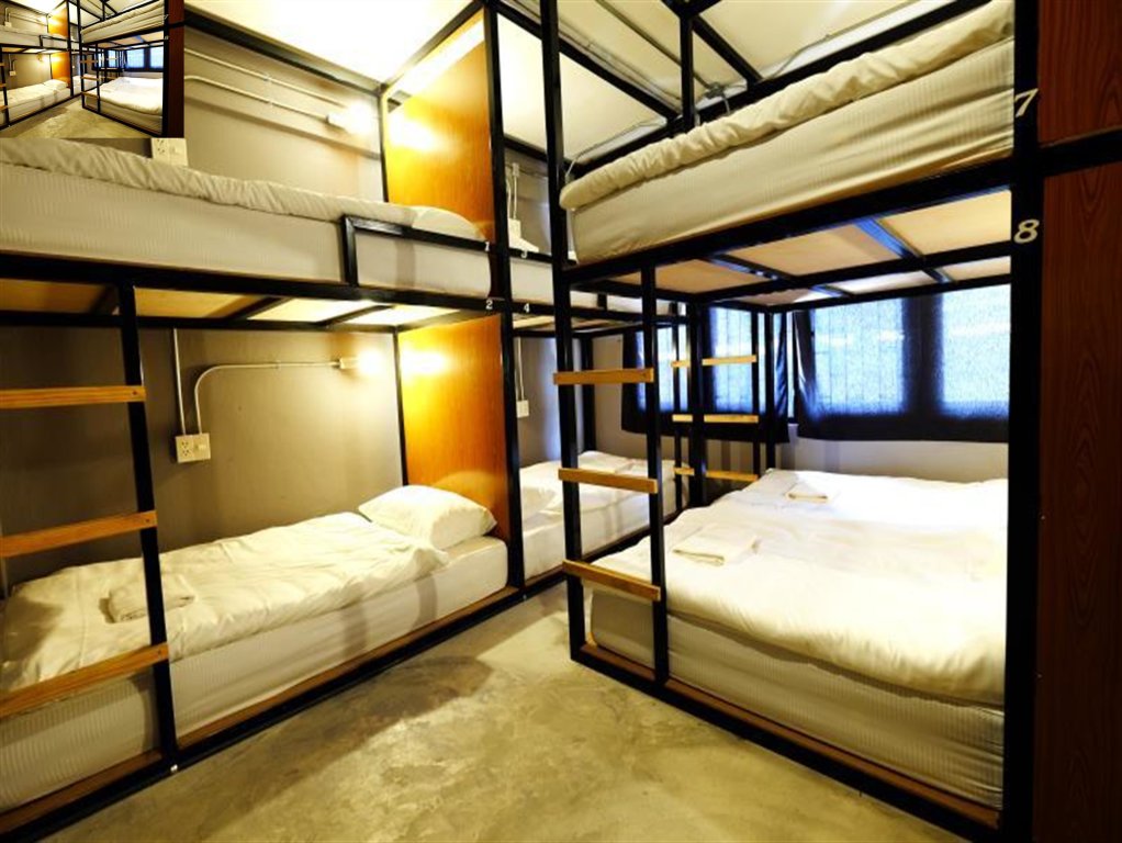 Кровать в общем номере The Backpack Hostel
