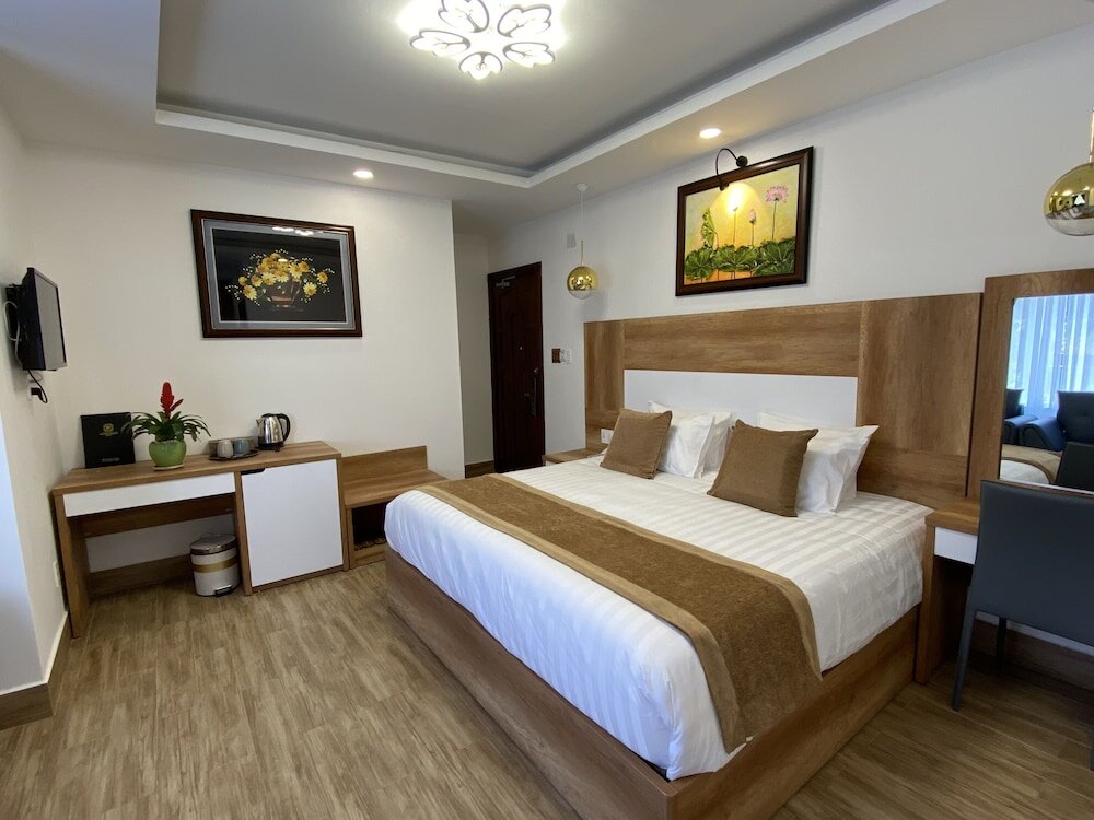 Standard Doppel Zimmer mit Balkon Dalat Central Hostel