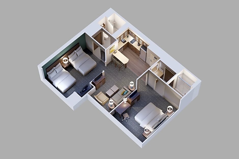 2 Bedrooms Quadruple Suite Staybridge Suites - Orenco Station, an IHG Hotel