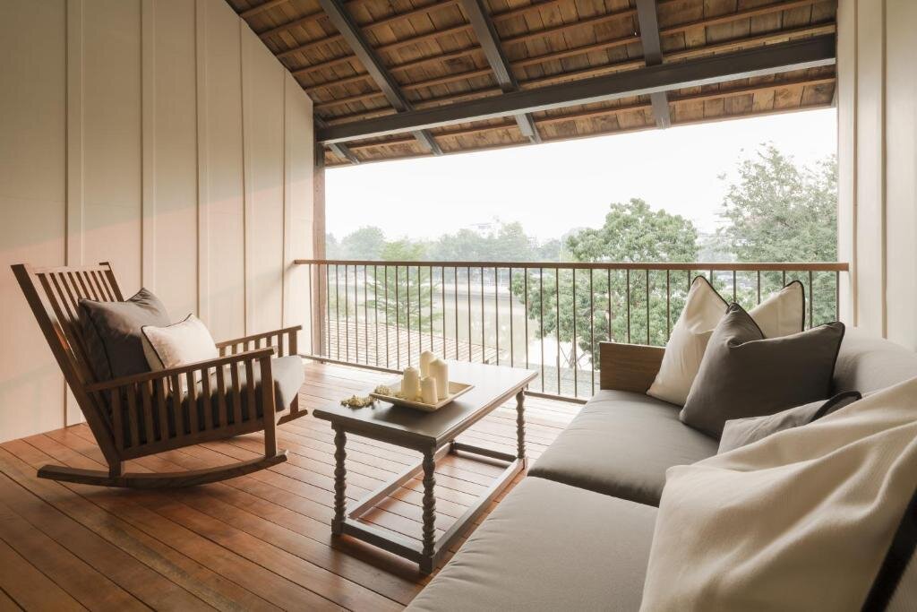 Deluxe Zimmer mit Balkon und mit Flussblick Sala Lanna Chiang Mai