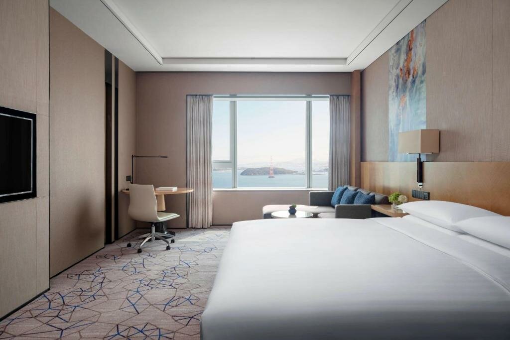 Deluxe Doppel Zimmer mit Meerblick Xiamen Marriott Hotel Haicang