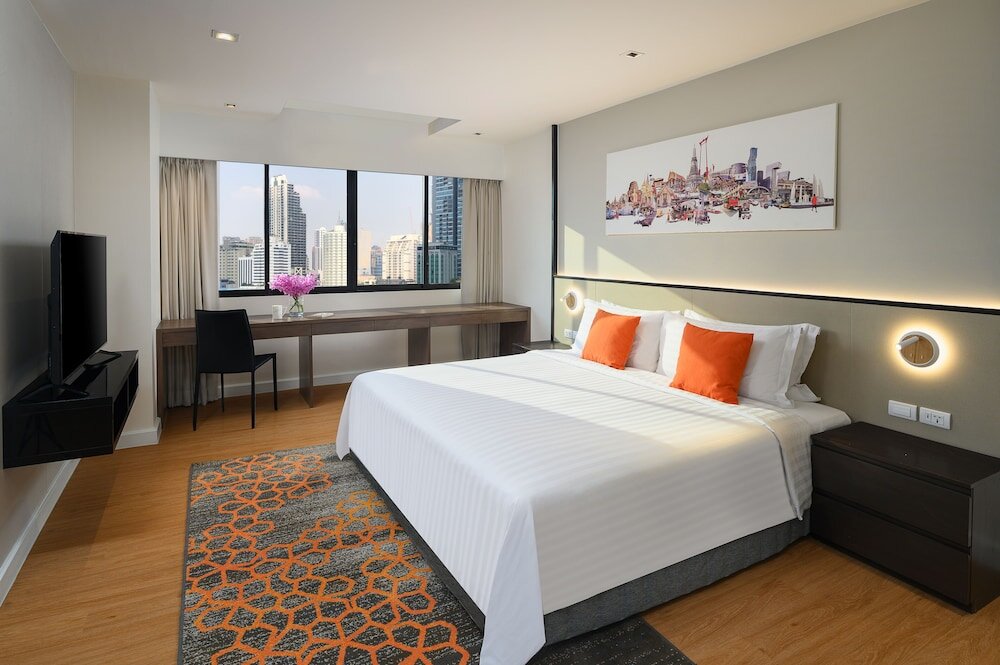 2 Bedrooms Suite with balcony PARKROYAL Suites Bangkok - SHA Plus Certified
