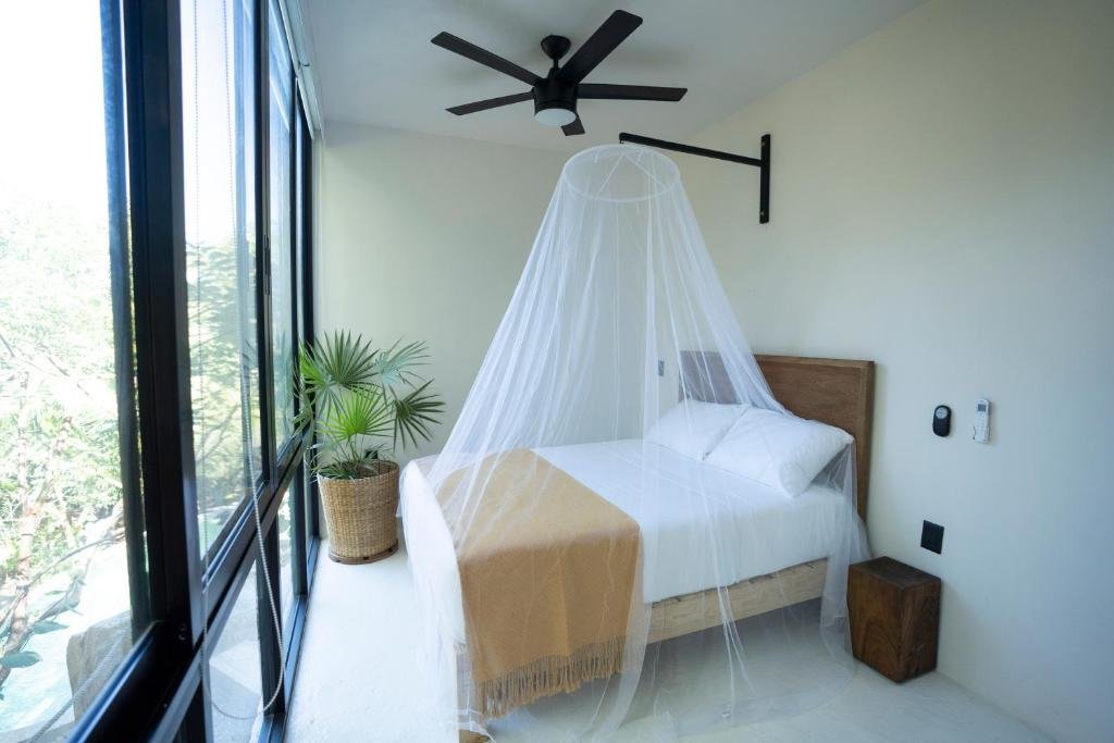 Standard Doppel Zimmer mit Balkon Casa Selva Sayulita