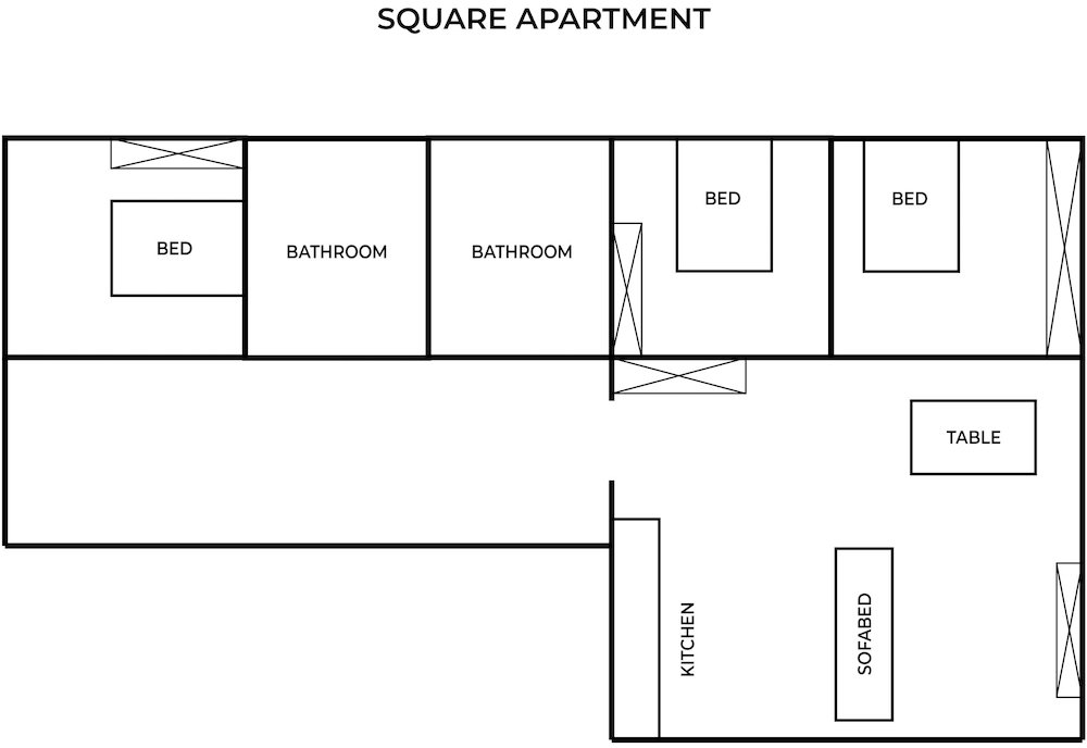 Apartment Square Apartment by Loft Affair