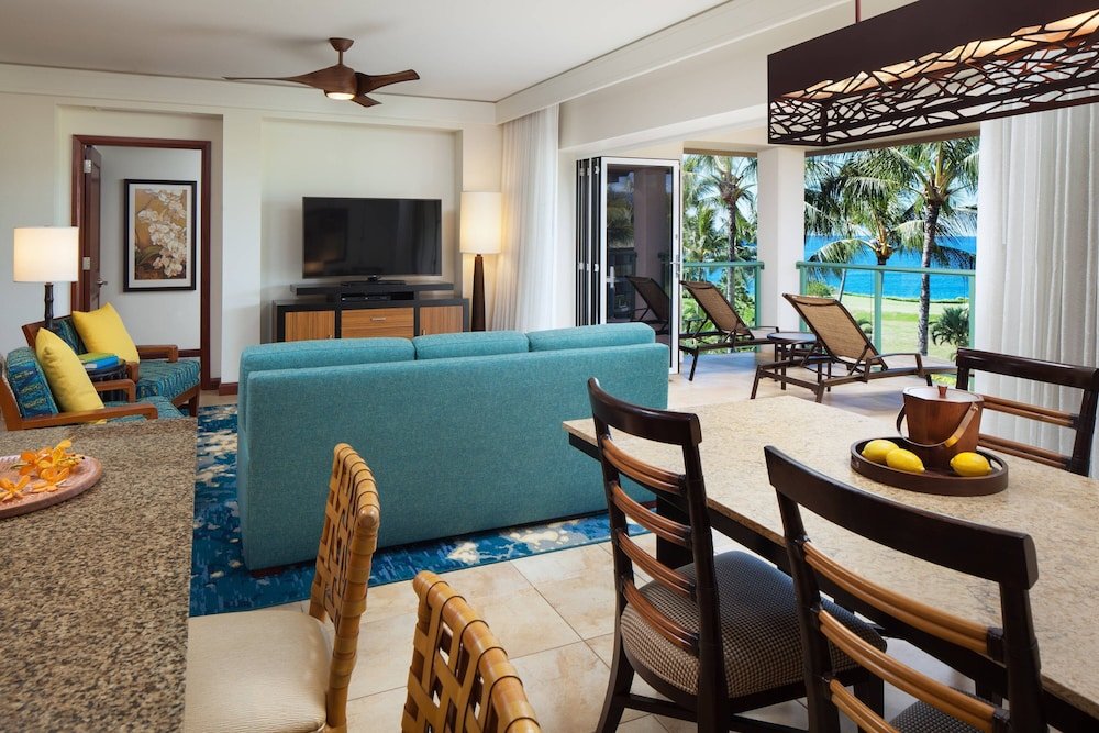Вилла с 2 комнатами с балконом и с видом на океан Marriott's Kauai Lagoons