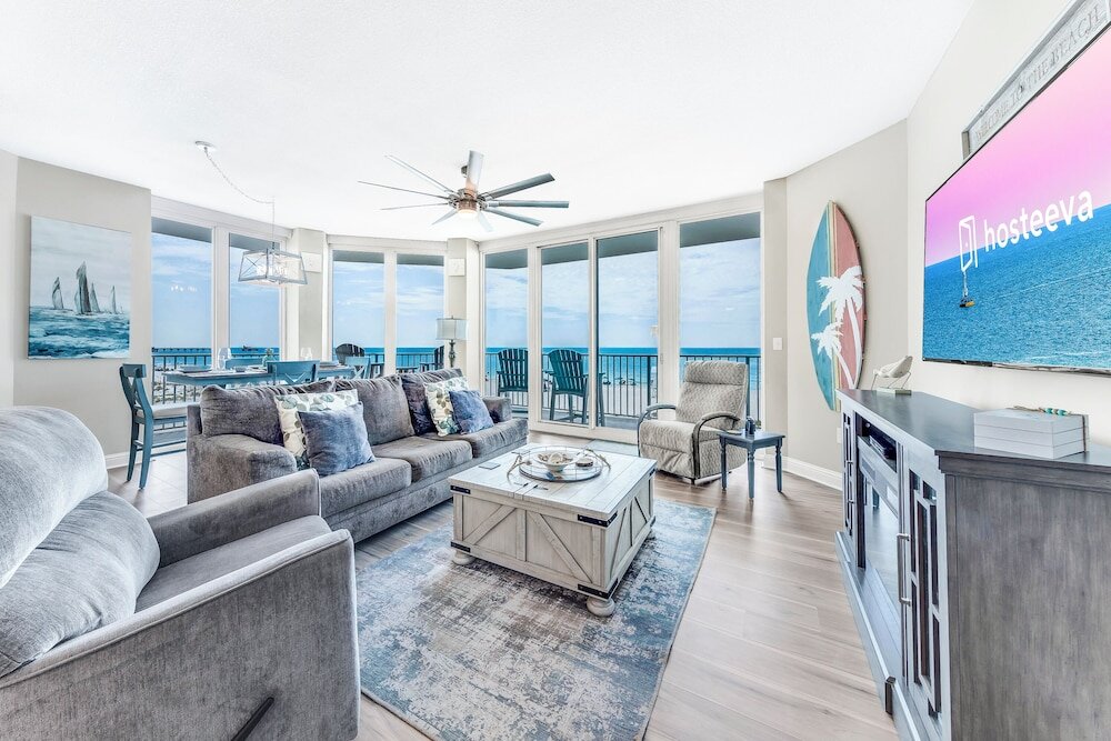Семейный номер Standard с 3 комнатами с балконом и beachfront Lighthouse Condos - Gulf Shores