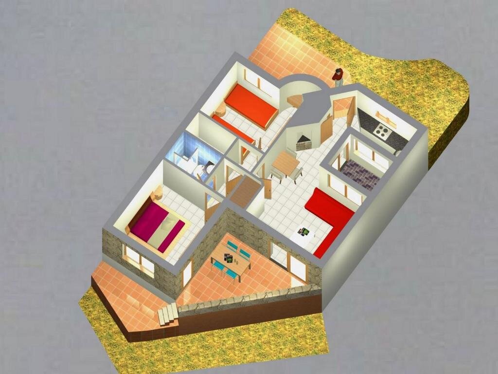 Апартаменты с 2 комнатами Residence L'Ea di Lavru - Appartamenti Mono-Bilo-Trilocali