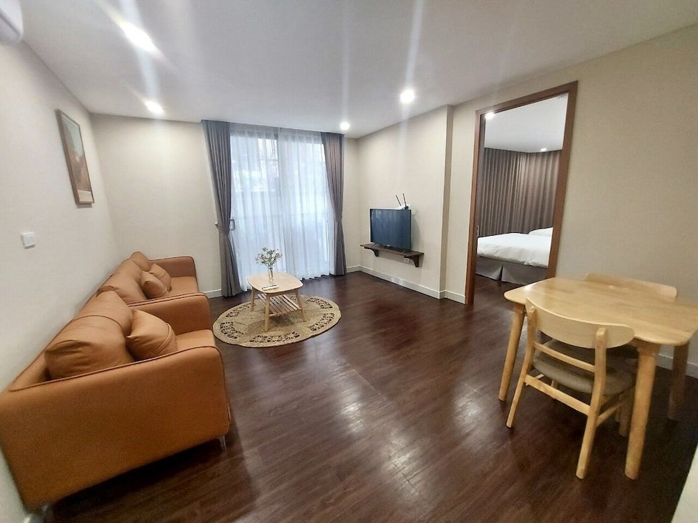 Apartamento familiar 1 dormitorio con vista a la ciudad HB Serviced Apartment - Lac Long Quan