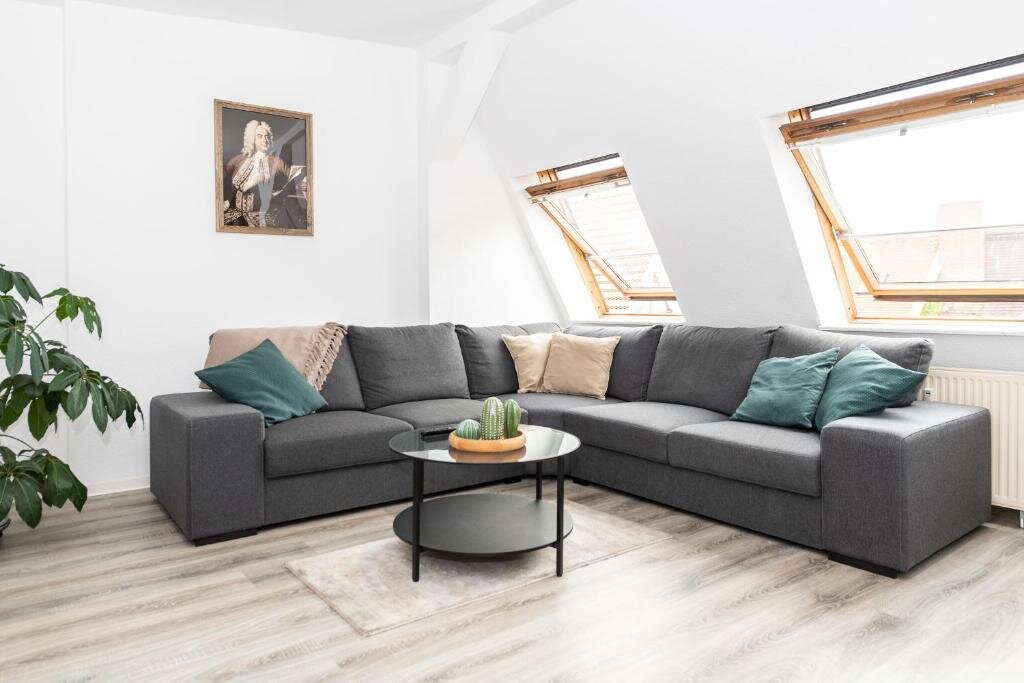 Apartamento 2 dormitorios Ko-Living - Händel Suite - Altstadt mit Netflix & Dachterrasse