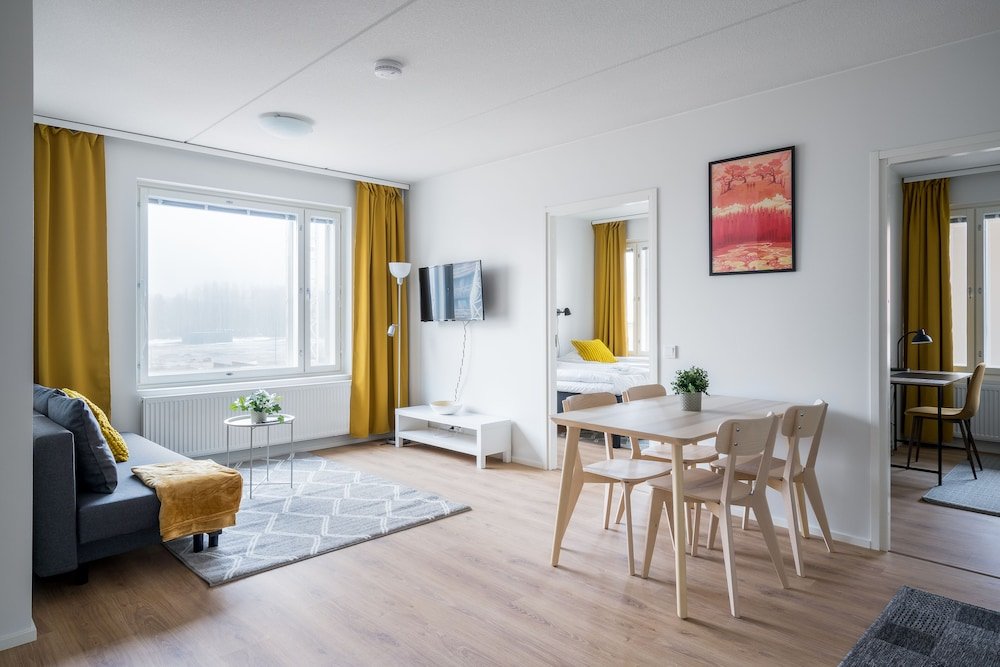 Standard Apartment 2 Schlafzimmer mit Balkon Hiisi Homes Espoo Finnoo