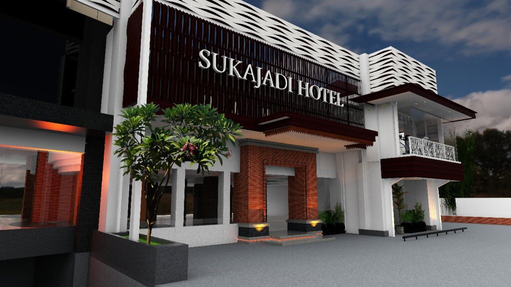 Кровать в общем номере Sukajadi Hotel, Convention and Gallery