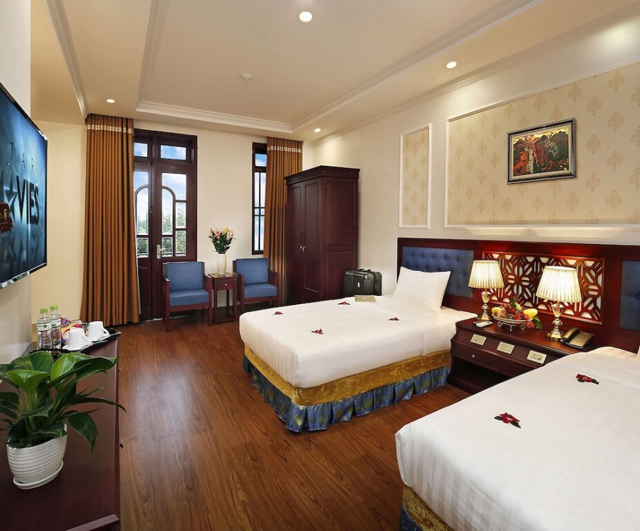 Camera doppia Deluxe con balcone Bac Ninh Uri Hotel