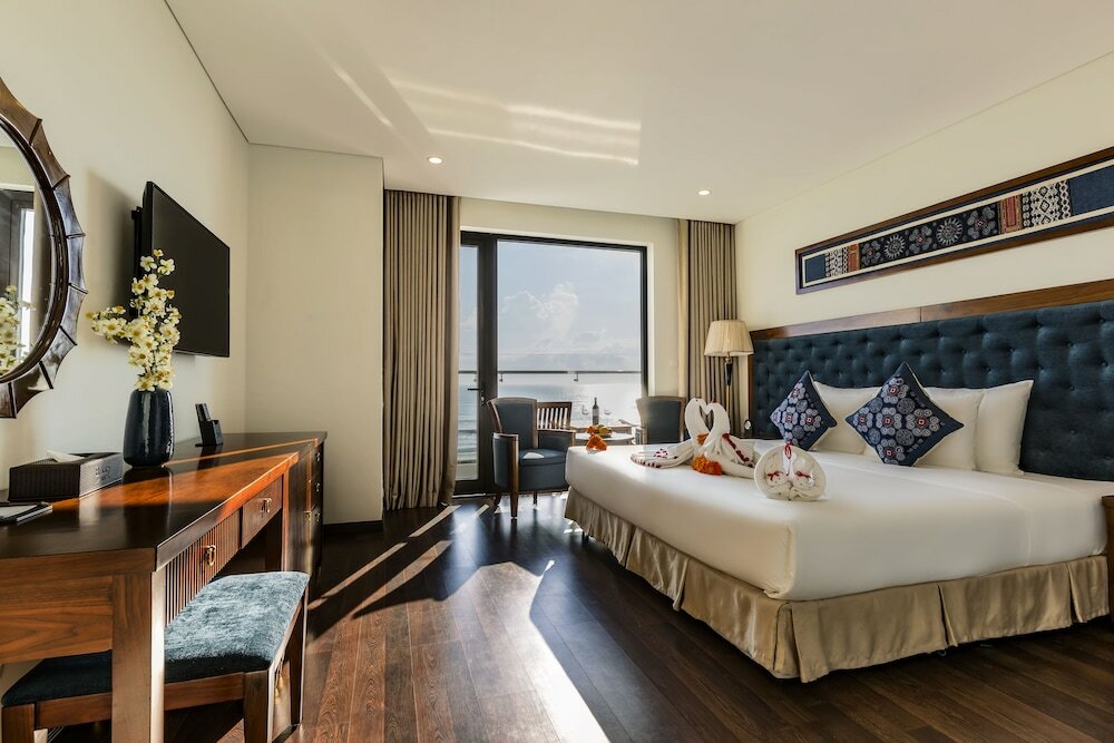 Premier double chambre avec balcon et Avec vue Balcona Hotel Da Nang