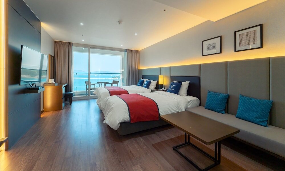 Camera doppia familiare Deluxe con balcone e con vista sull'oceano Venezia Hotel and Resort