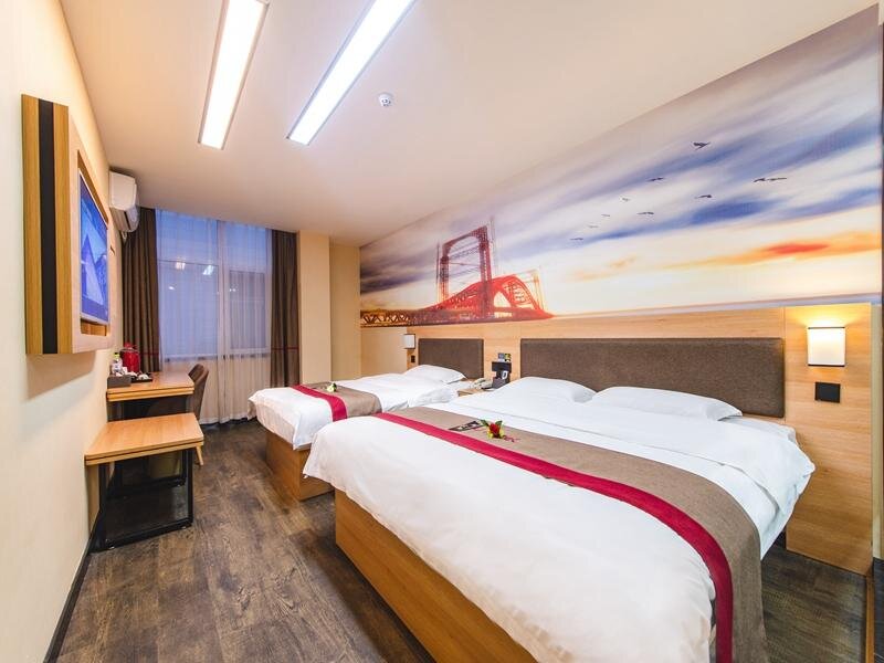 Люкс Business Thank Inn Hotel Shandong Qingdao Pingdu City Xinhe County Yanwei Road