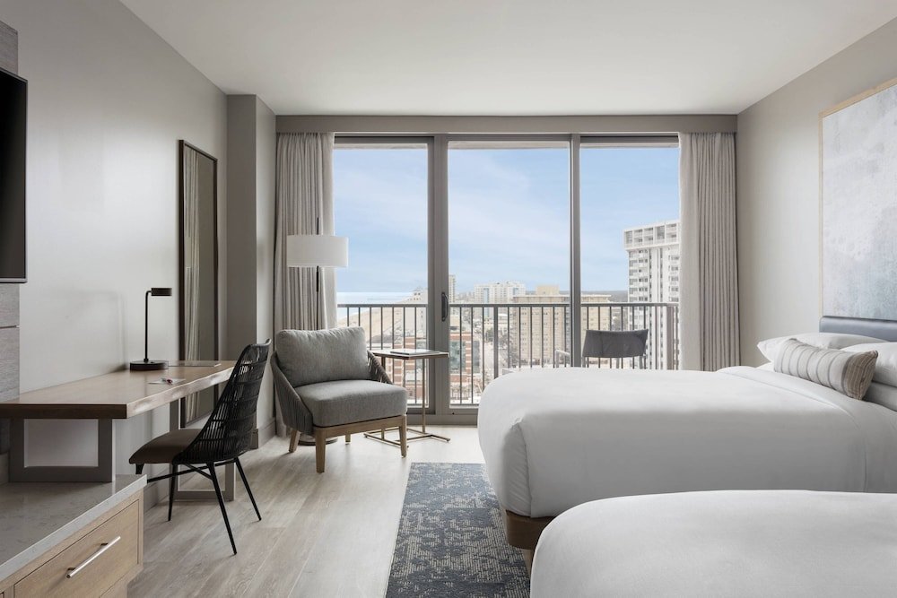 Standard Vierer Zimmer mit Balkon und mit Meerblick Marriott Virginia Beach Oceanfront Resort