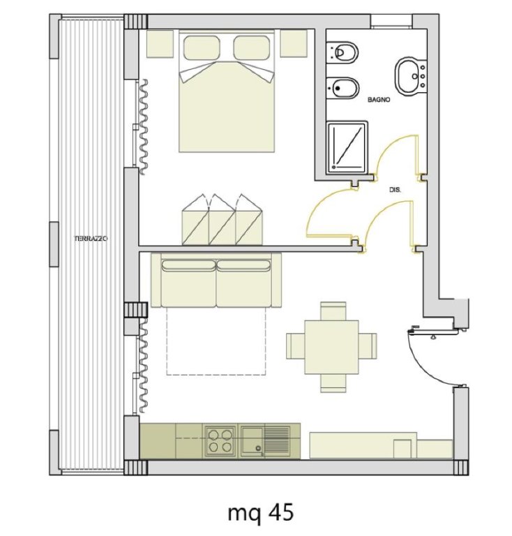 1 Bedroom Apartment with balcony Alma di Alghero Apartments