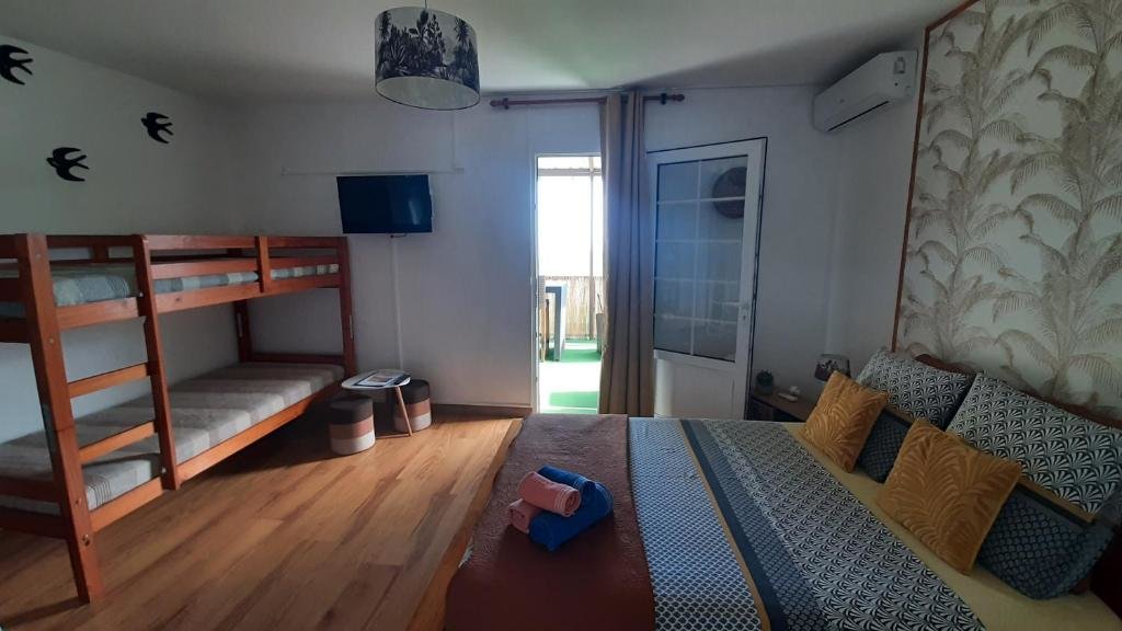 Standard Doppel Familie Zimmer mit Balkon und mit Meerblick L Auberge du Pavé