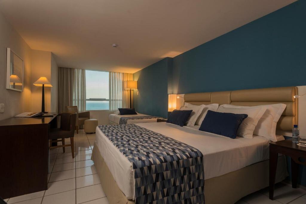 Habitación triple De lujo con vista al mar Hotel Luzeiros Fortaleza
