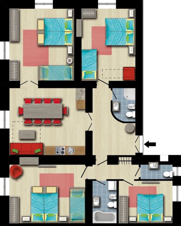 Komfort Apartment Flatinrome - Residence Termini
