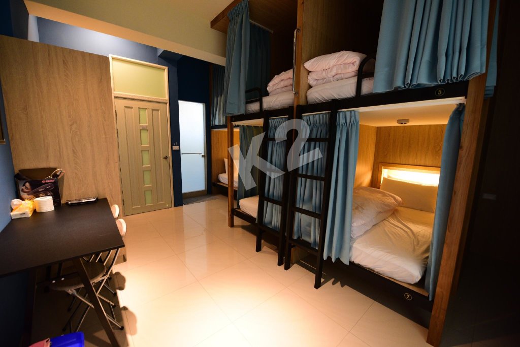 Кровать в общем номере K2 Hostel