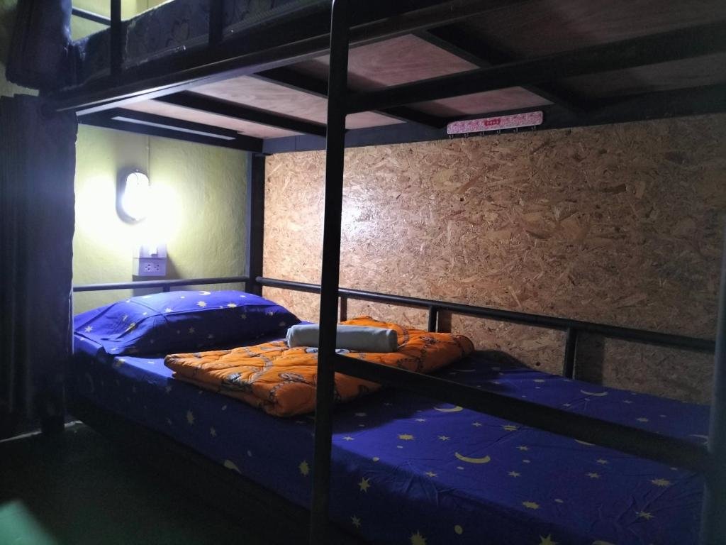 Кровать в общем номере (мужской номер) Chiang Mai Panda Hostel